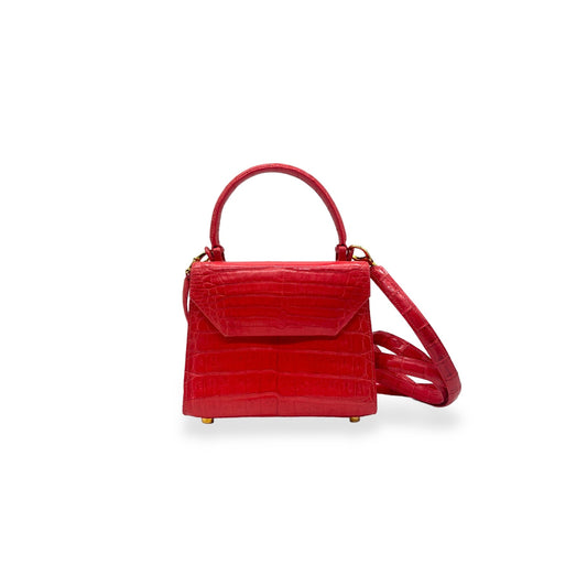 Nancy Gonzalez Mini Lily Crocodile Top Handle Bag