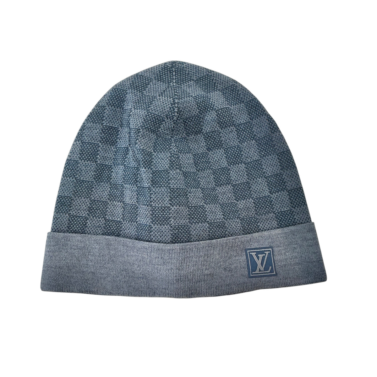 Louis Vuitton Néo Petit Damier Wool Beanie Hat - Light Gray