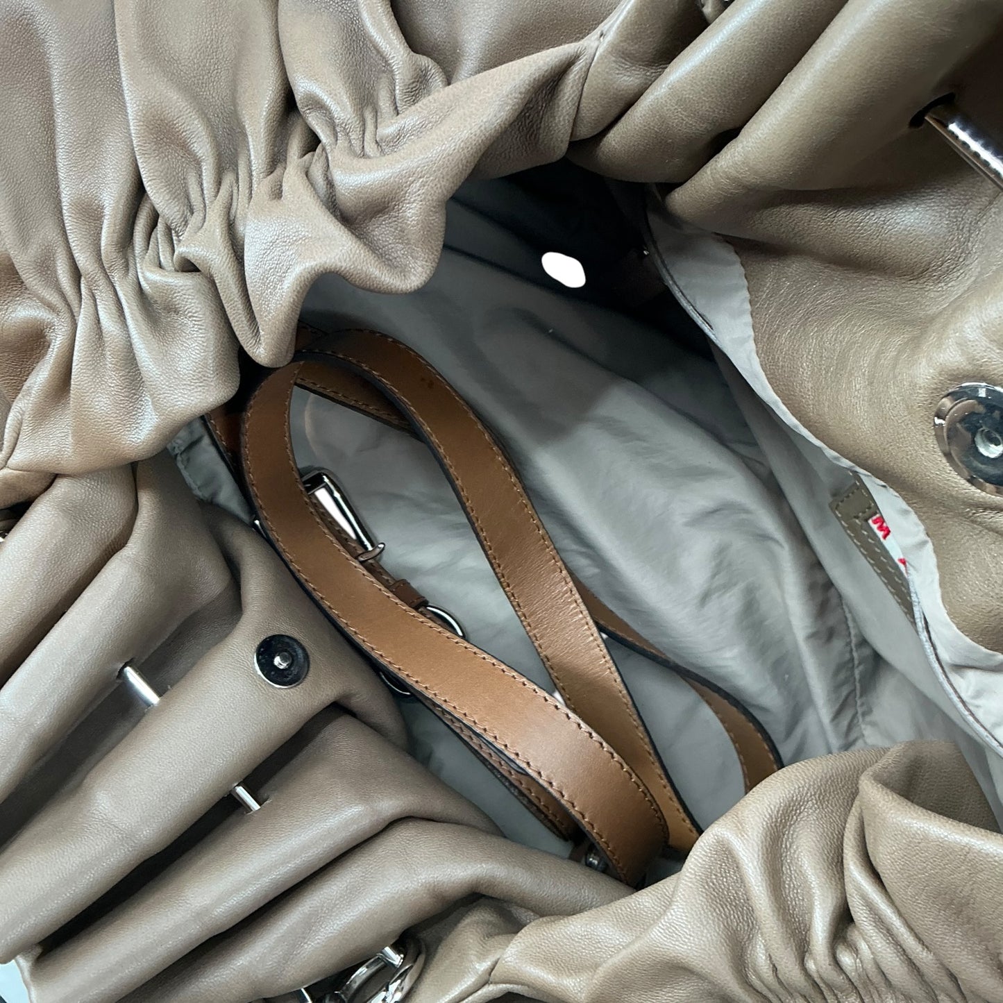 Marni Slouchy Calfskin Frame Handbag