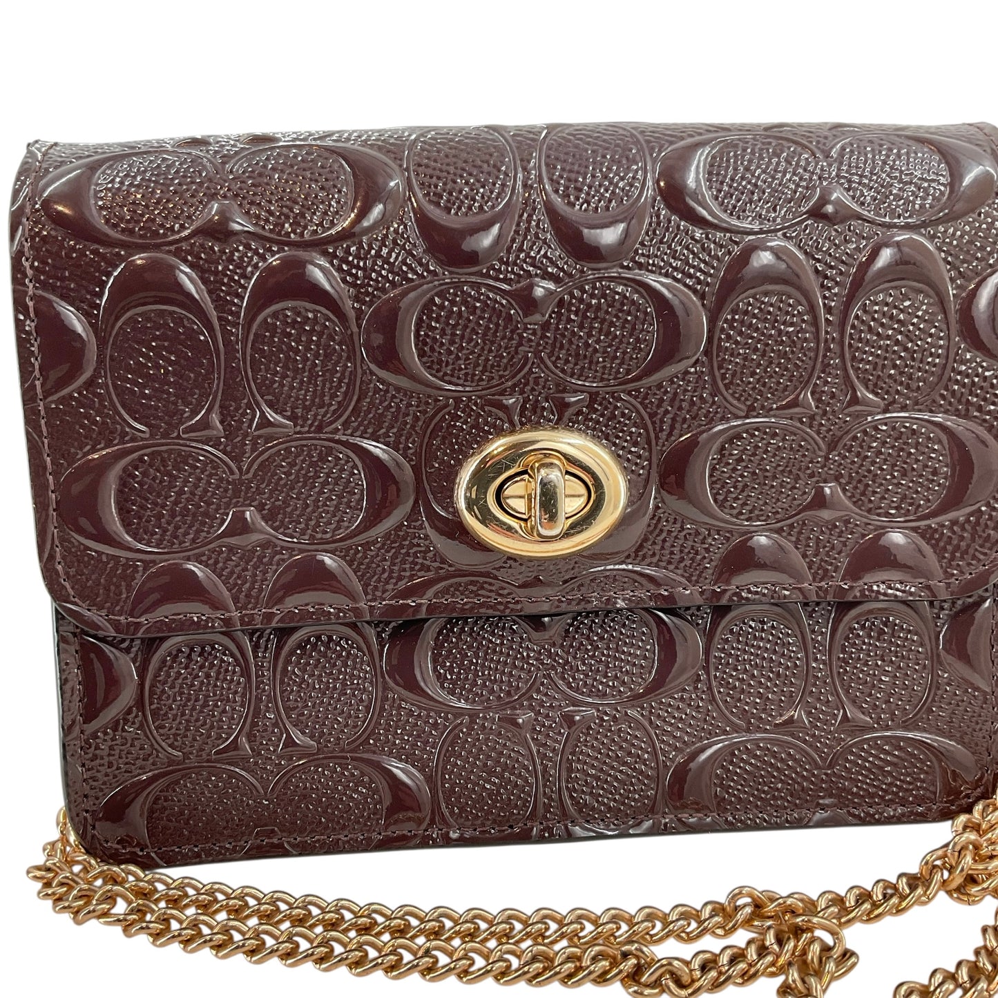 Coach Bowery Crossbody Bag in Signature Debossed Patent Leather
