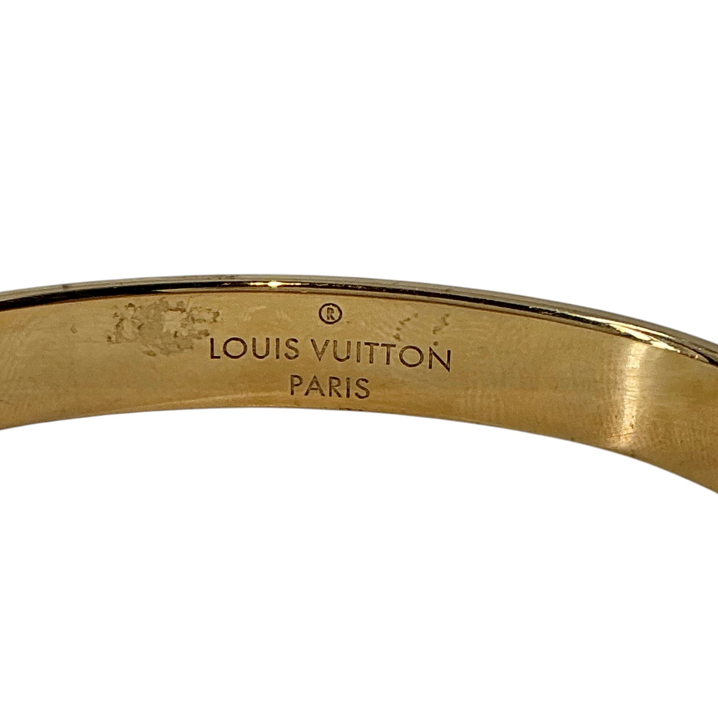 Louis Vuitton Nanogram Rigid Cuff Bracelet - Gold-Plated Brass
