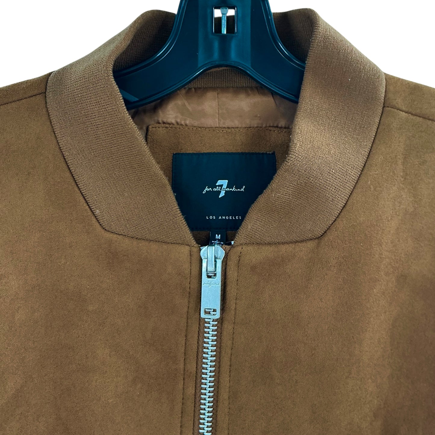 7 For All Mankind Men's Suede Bomber Jacket