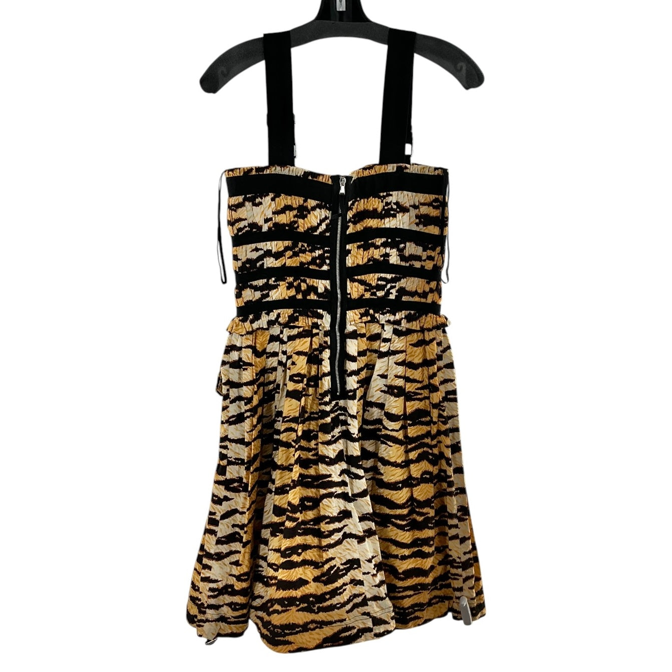 D&G Dolce & Gabbana Tiger Print Cotton Corset Dress