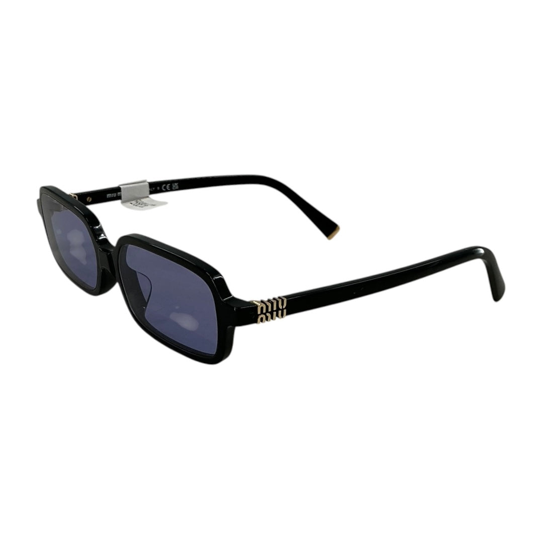 Miu Miu Regard Rectangular Acetate Sunglasses - Black