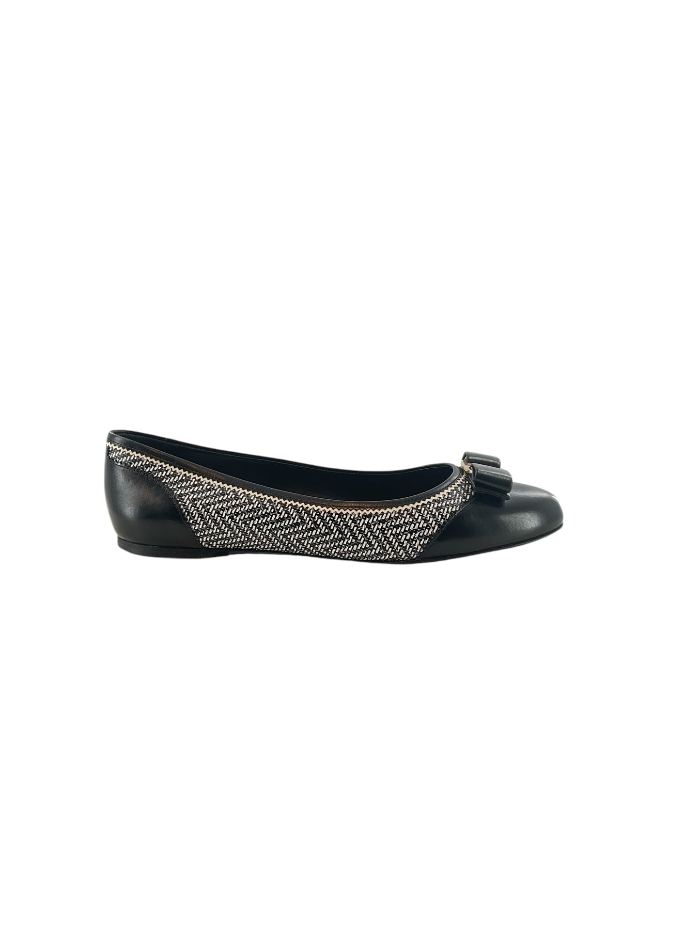 Salvatore Ferragamo Zig-Zag Ballerina Flats