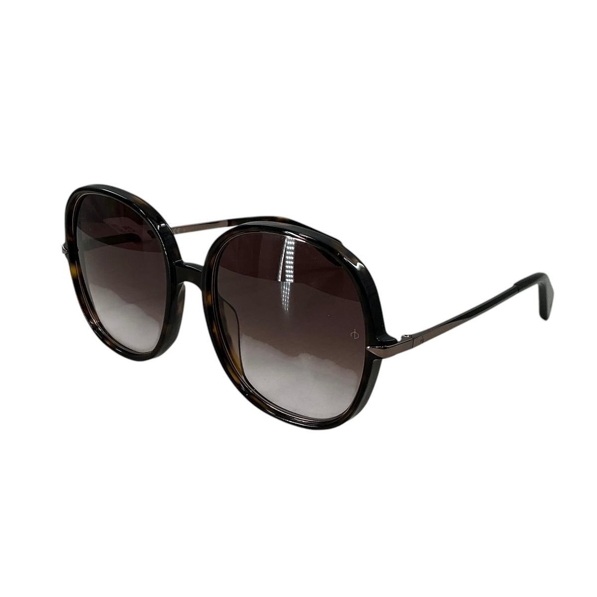 rag & bone Brown Gradient Round Sunglasses RNB 1031/G/S Dark Havana