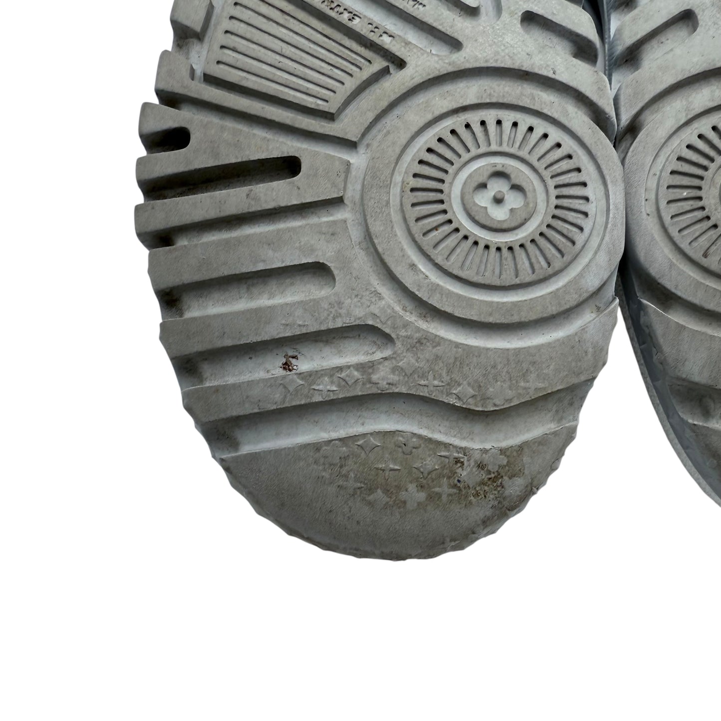 Louis Vuitton White Grey Multi Logo Trainer