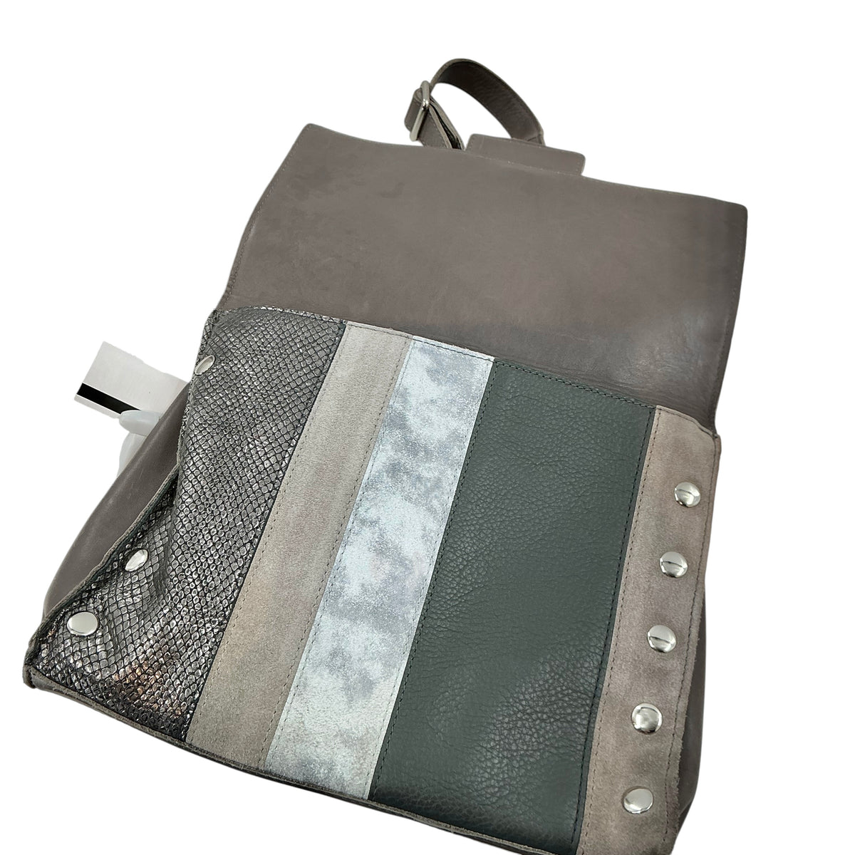Hammitt OG Joe Gray Colorblock Leather Crossbody Shoulder Bag