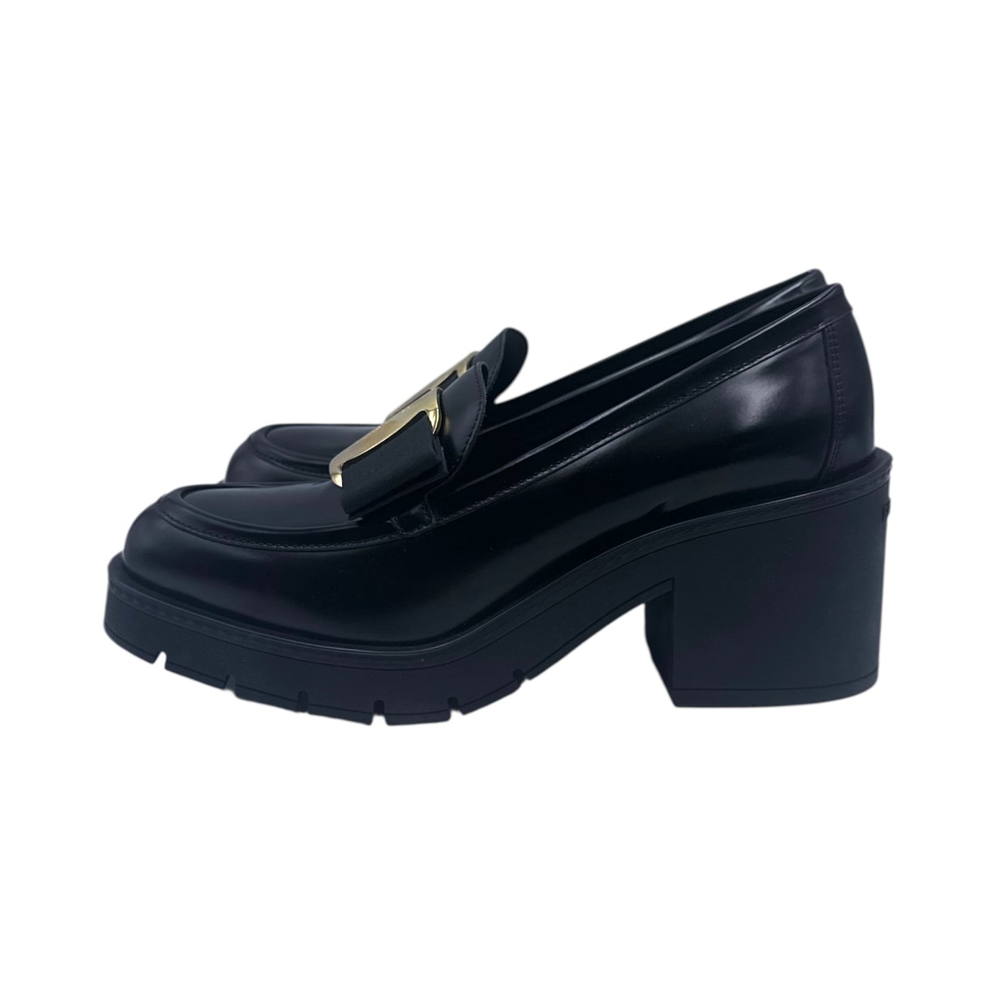 Salvatore Ferragamo Chunky Heeled Vara Bow Loafer