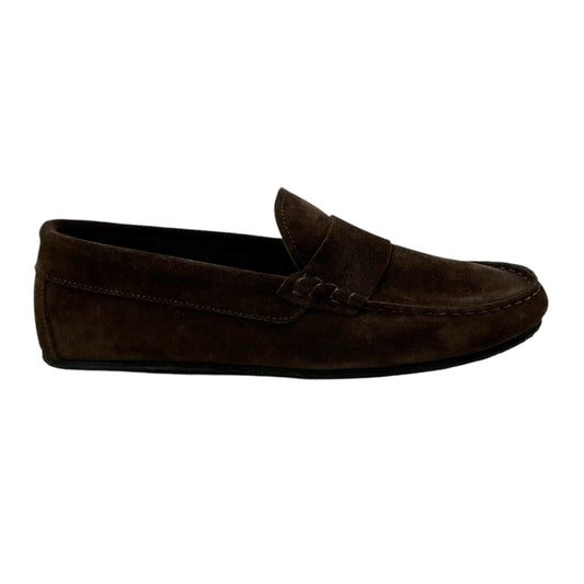 James Perse Women’s Montecito Brown Suede Moccasin Loafers