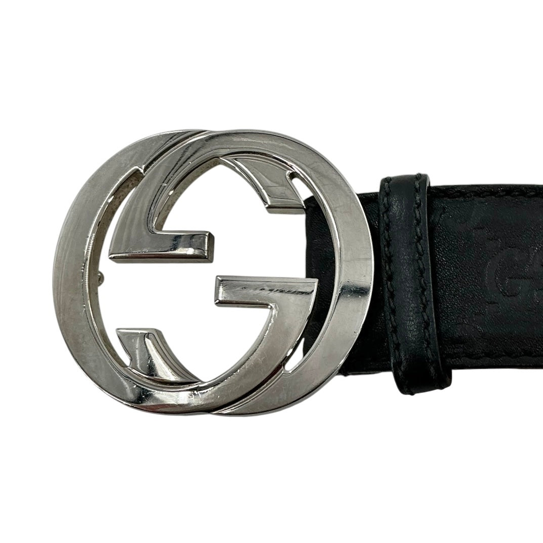 Gucci Interlocking G Signature Leather Belt (Size 36)
