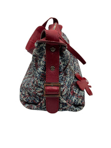 Chanel Tweed Flower Charm Bag