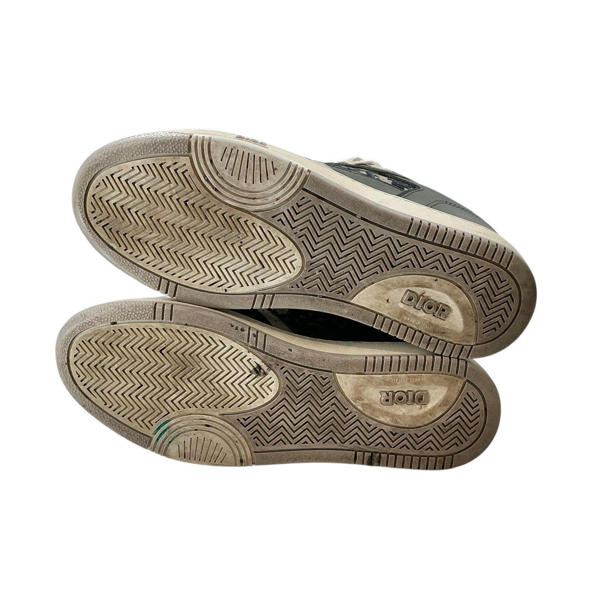 Dior B27 Low Olive Cream Beige Black Dior Oblique Jacquard Men's Sneaker