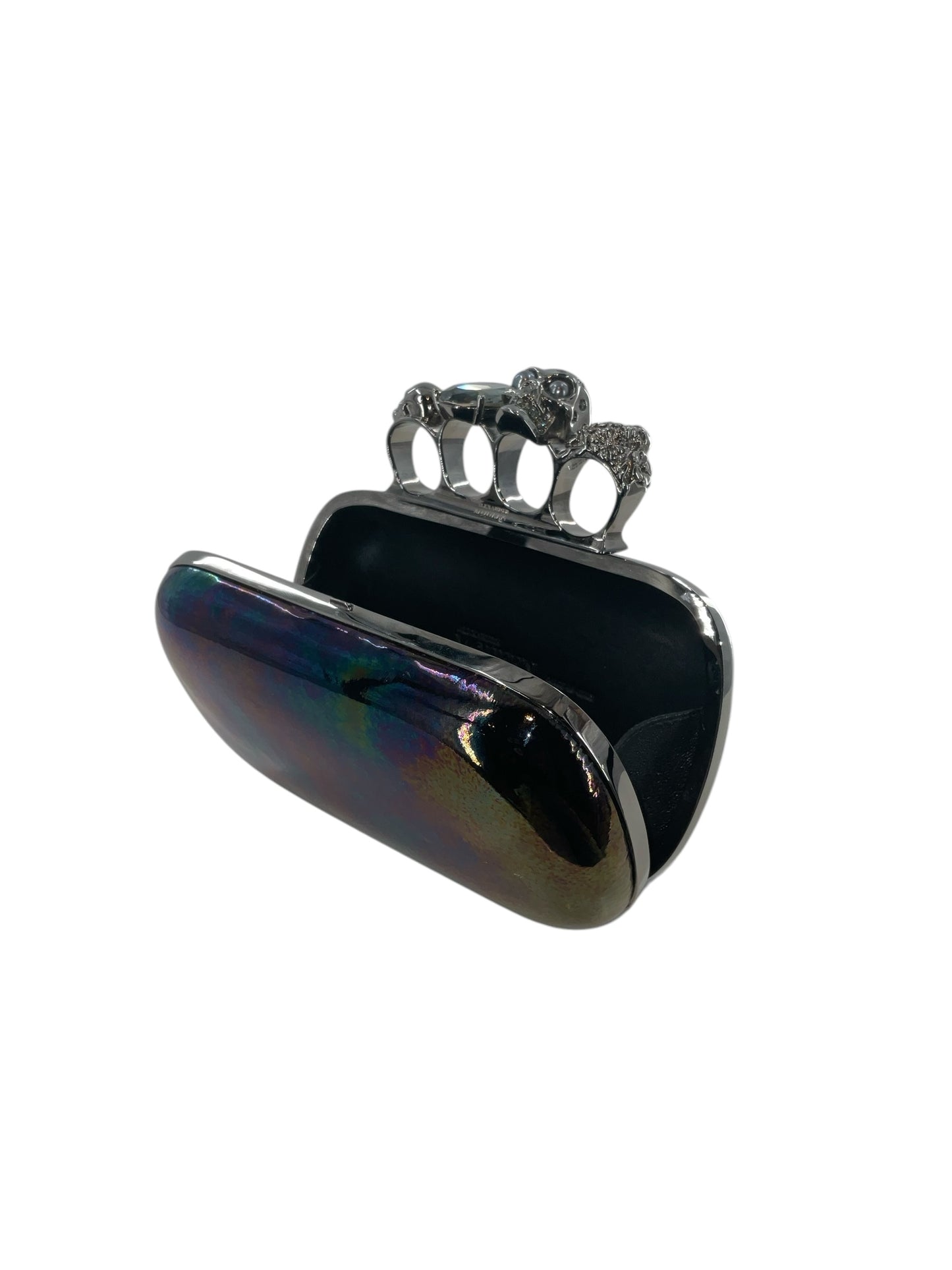 Alexander McQueen Oil Slick Knuckle Duster Box Clutch