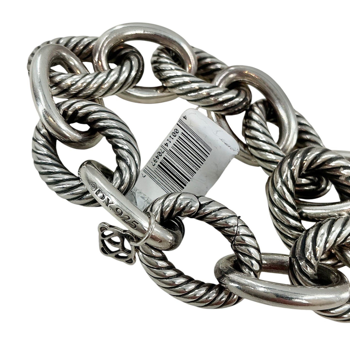 David Yurman Sterling Silver Oval Link Chain Bracelet