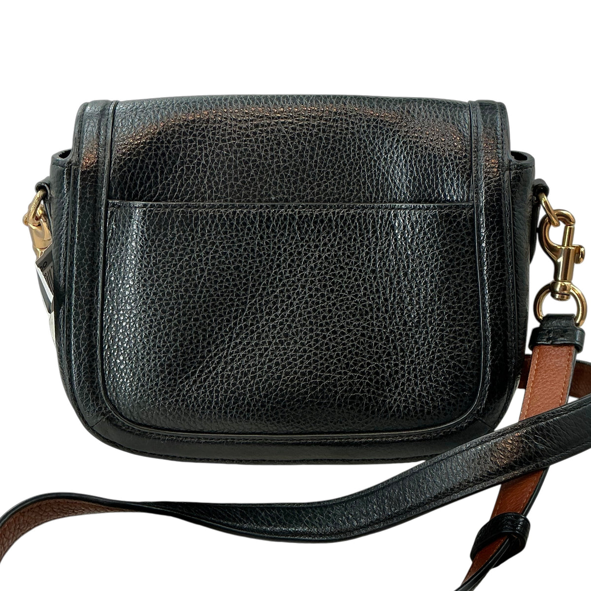 COACH C4058 Embossed Leather Horse & Carriage Saddle Crossbody Bag