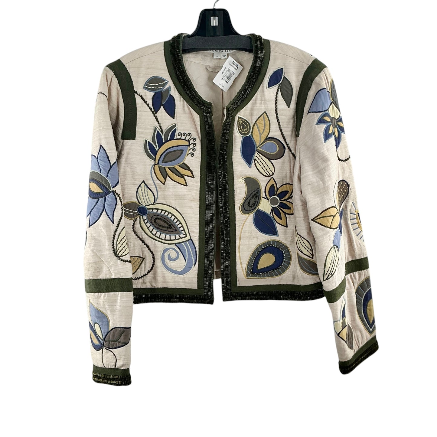 Veronica Beard Benicia Embroidered Silk Jacket