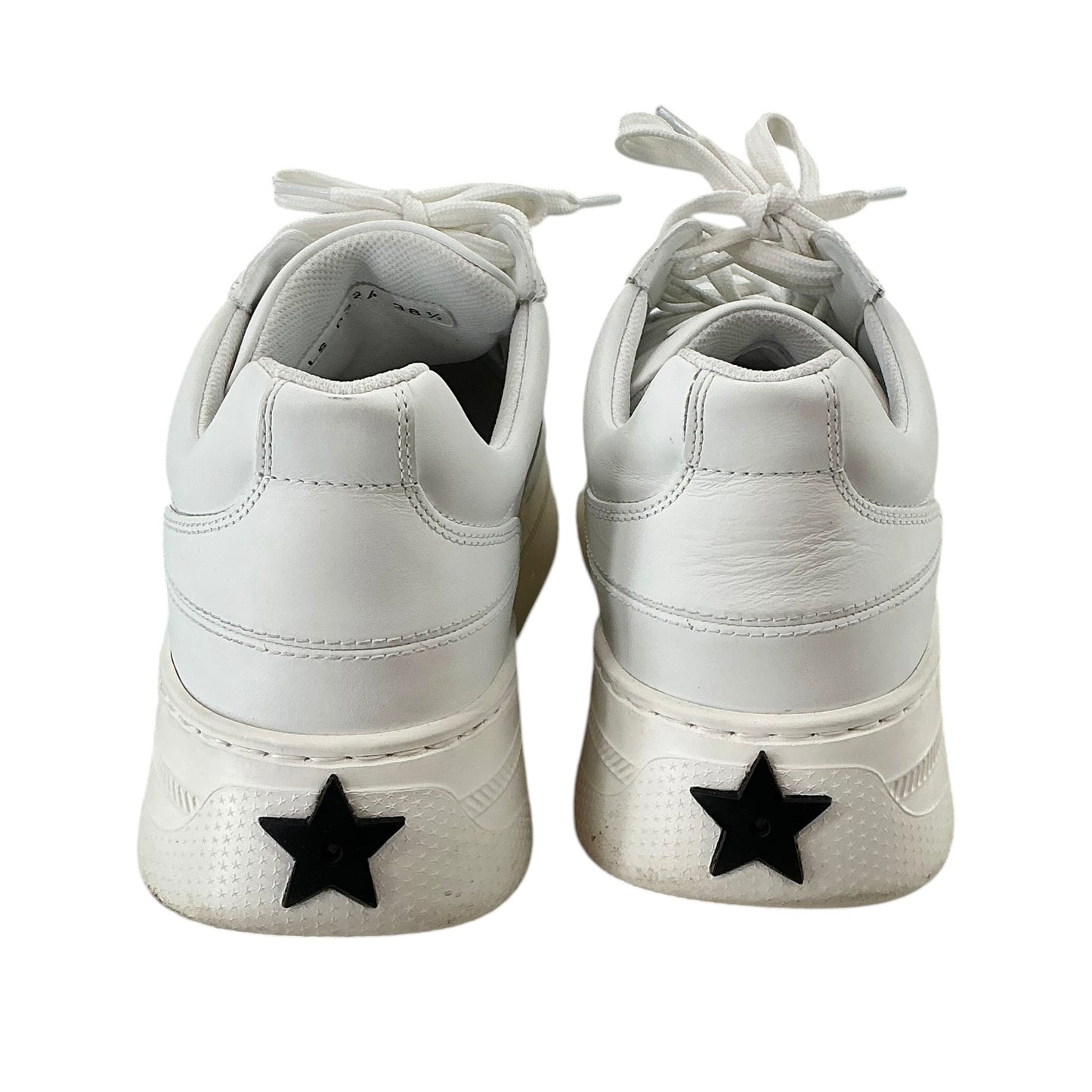 Christian Dior Star White Calfskin & Suede Low-Top Platform Sneakers