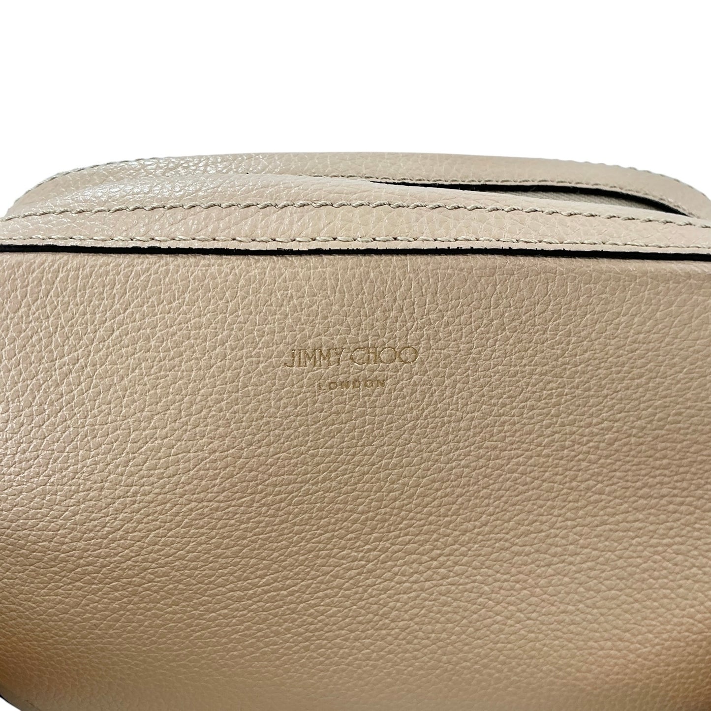 Jimmy Choo Pebbled Calfskin Small Camera Crossbody Bag