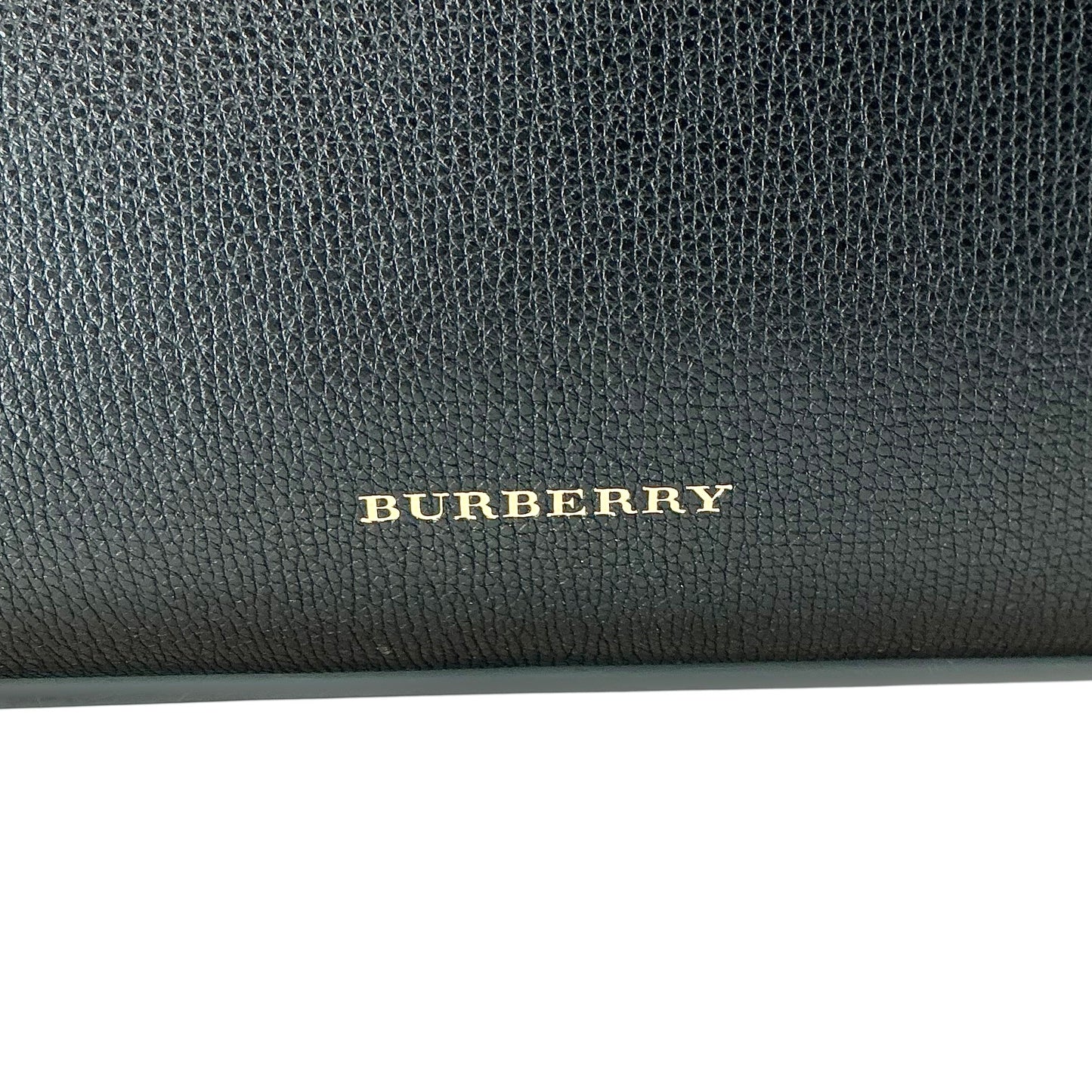 Burberry Grainy Leather House Check Banner Tote (Large)