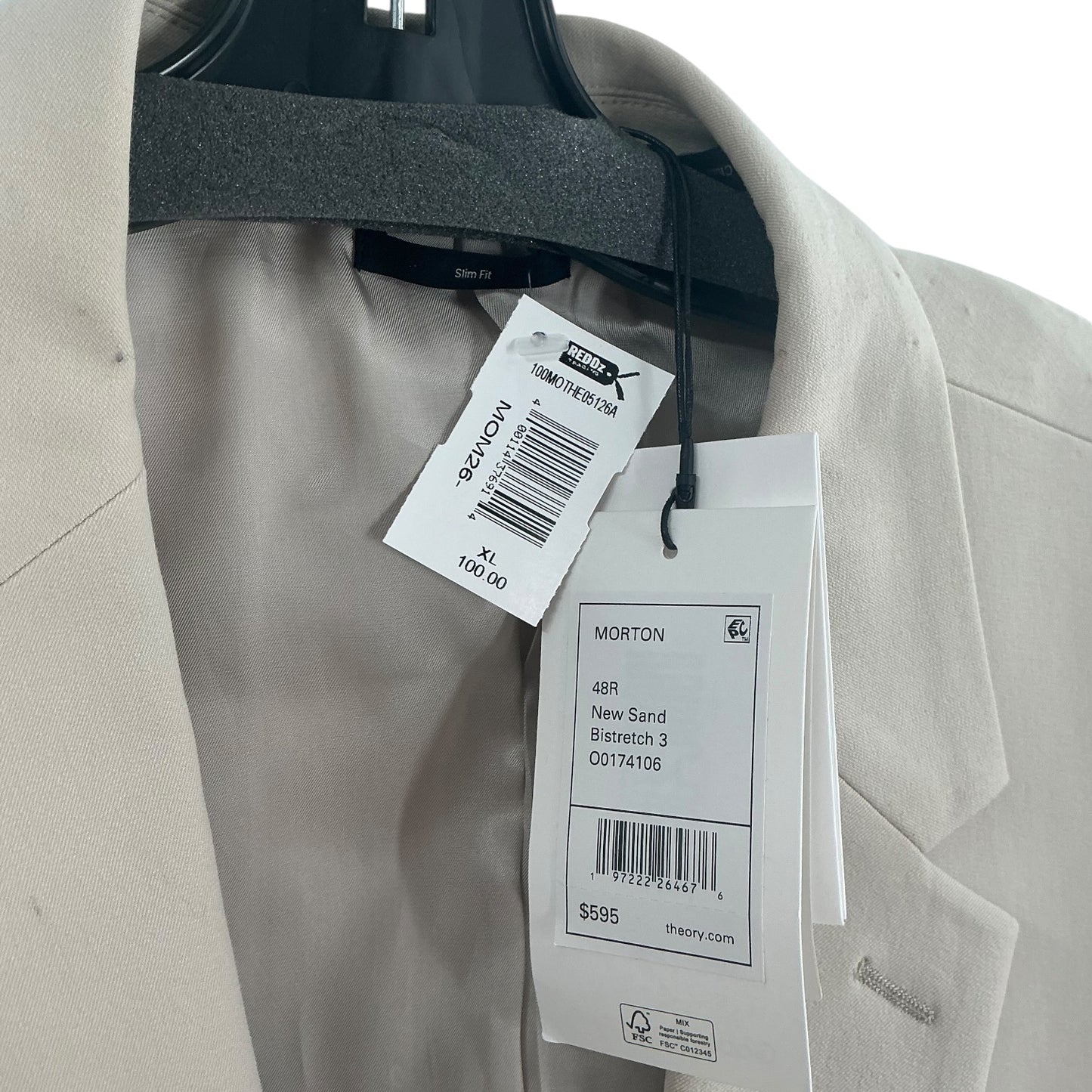 Theory Morton Blazer in Beige