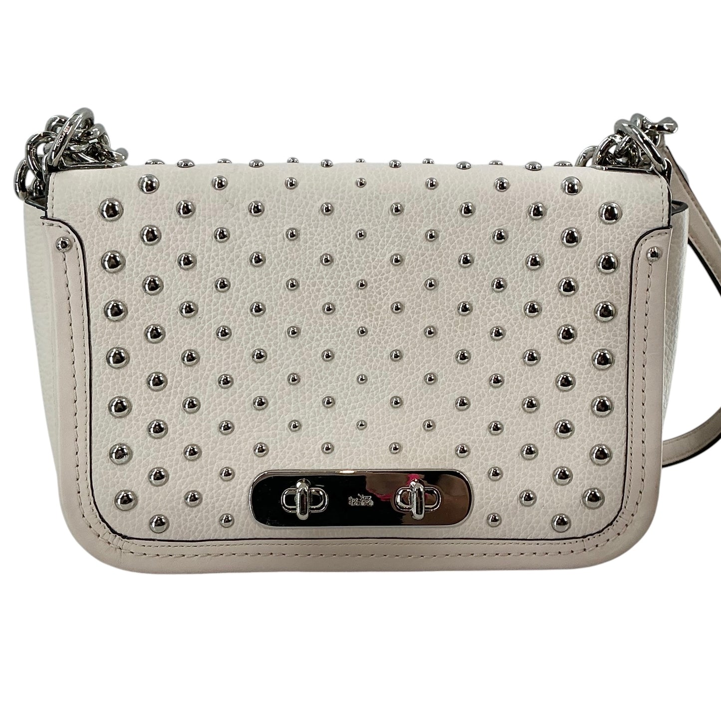 COACH Swagger Shoulder Bag in Pebble Leather with Ombré Rivets
