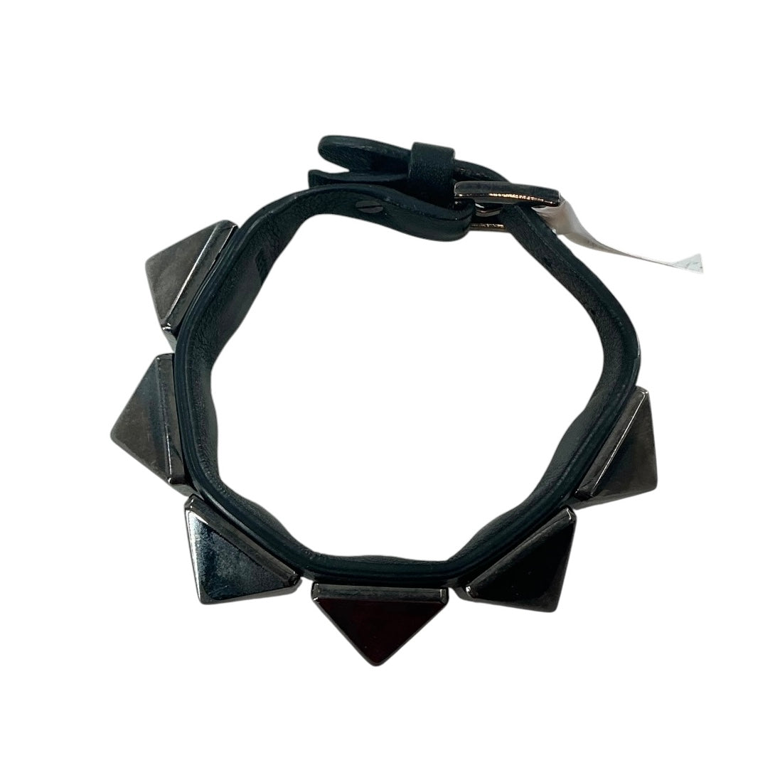 Valentino Garavani Rockstud Noir Leather Bracelet