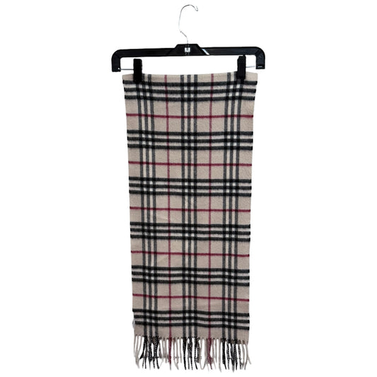 Burberry Check-Pattern Fringed Scarf