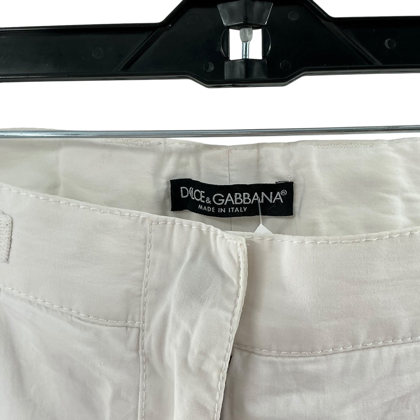 Dolce & Gabbana White Utility Cargo Pants