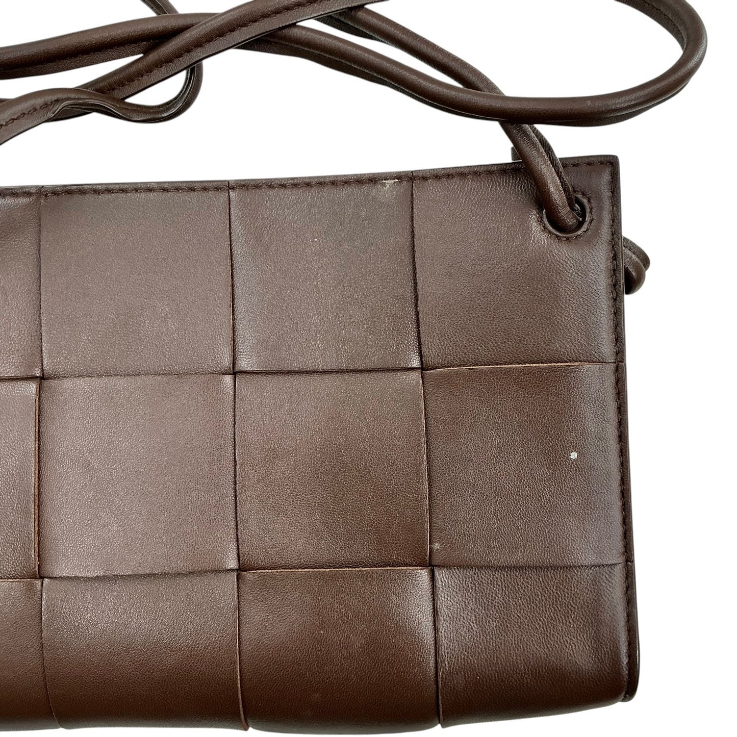 Bottega Veneta Lambskin Maxi Intrecciato Mini Cassette Crossbody Pouch