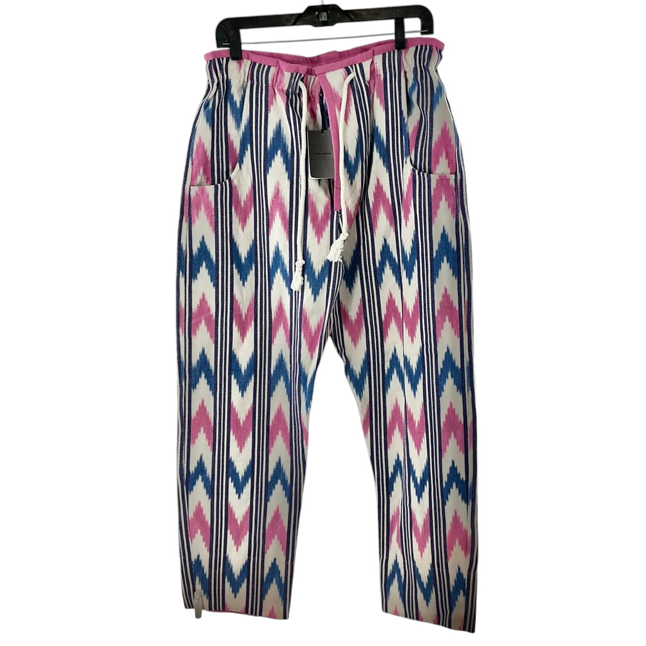 Isabel Marant Liago Ikat Print Striped Trousers