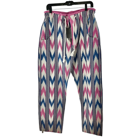Isabel Marant Liago Ikat Print Striped Trousers