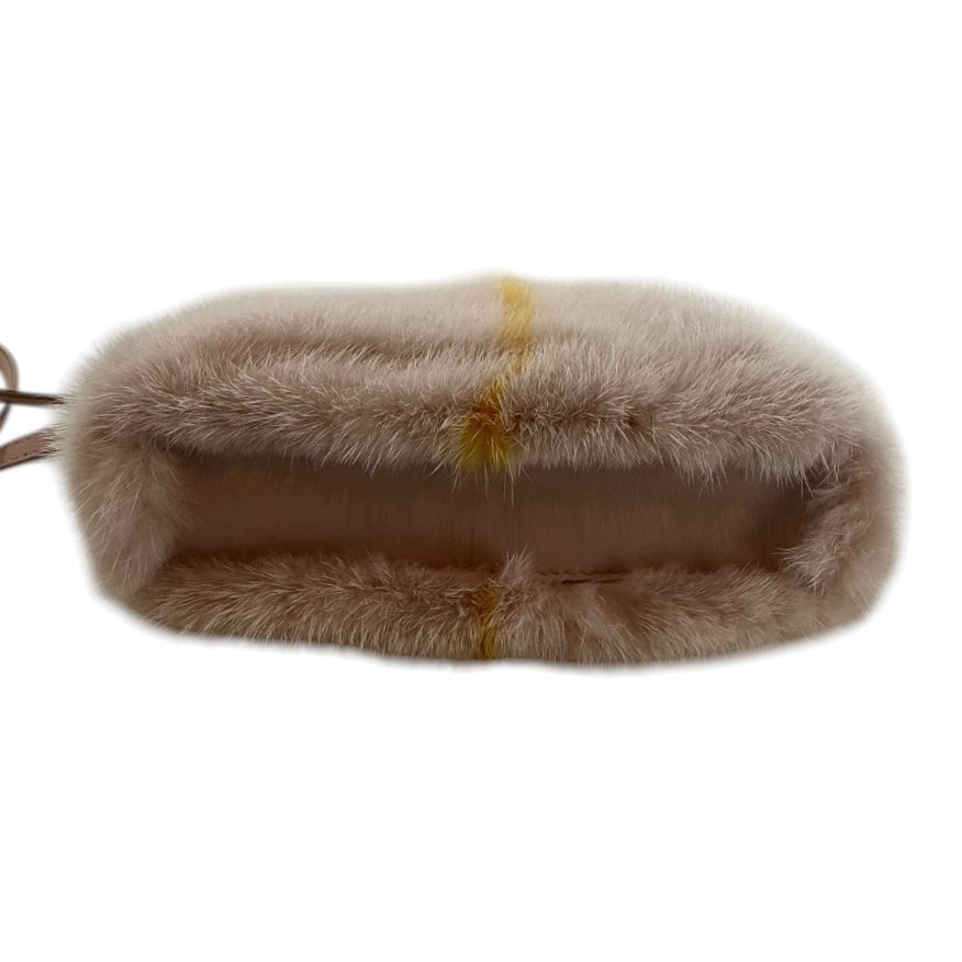 Fendi Peekaboo Mini Pink Fur Handbag