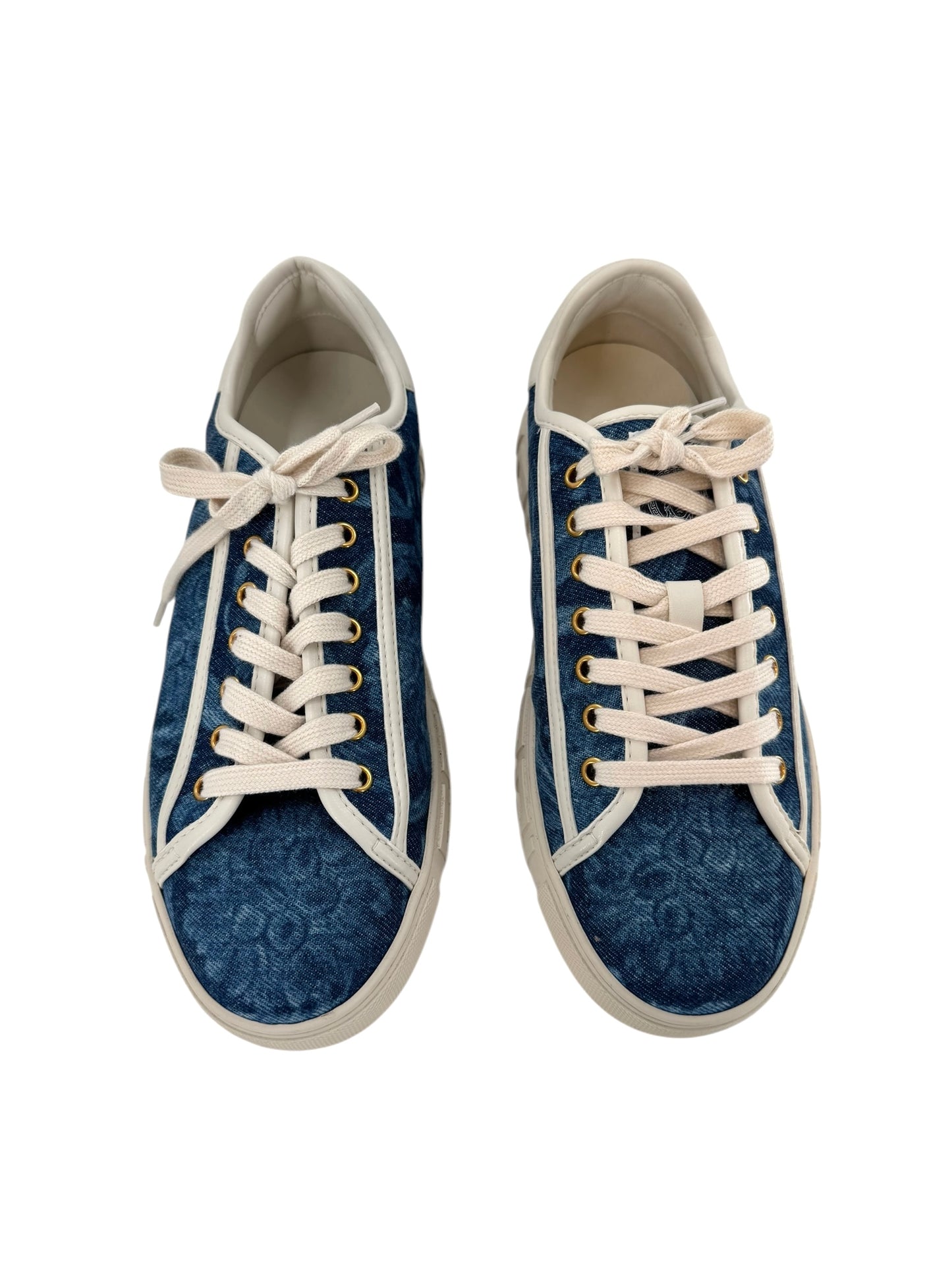 Versace Womens Greca Denim Sneakers- Size 39