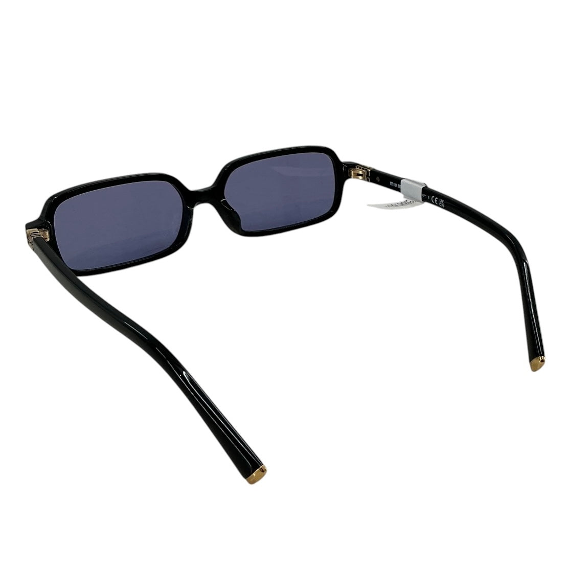 Miu Miu Regard Rectangular Acetate Sunglasses - Black