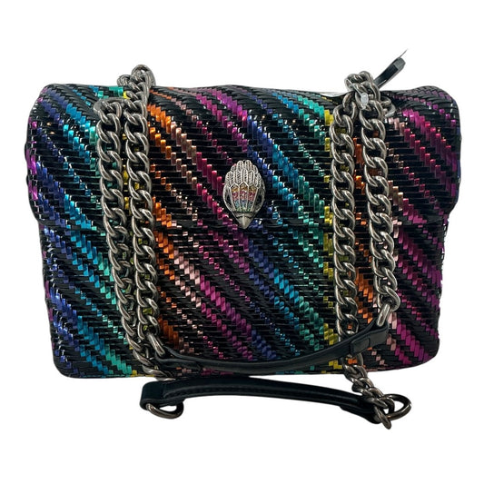 Kurt Geiger London Rainbow Woven Kensington Shoulder Bag