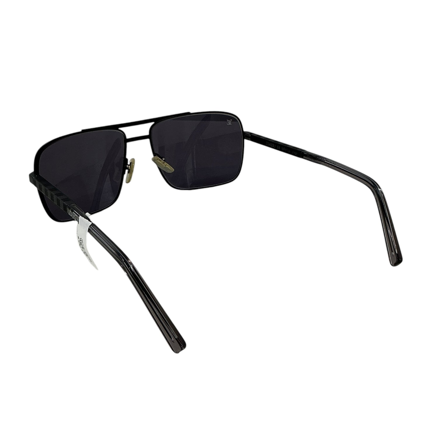 Louis Vuitton Attitude Black U Damier Square Aviator Sunglasses