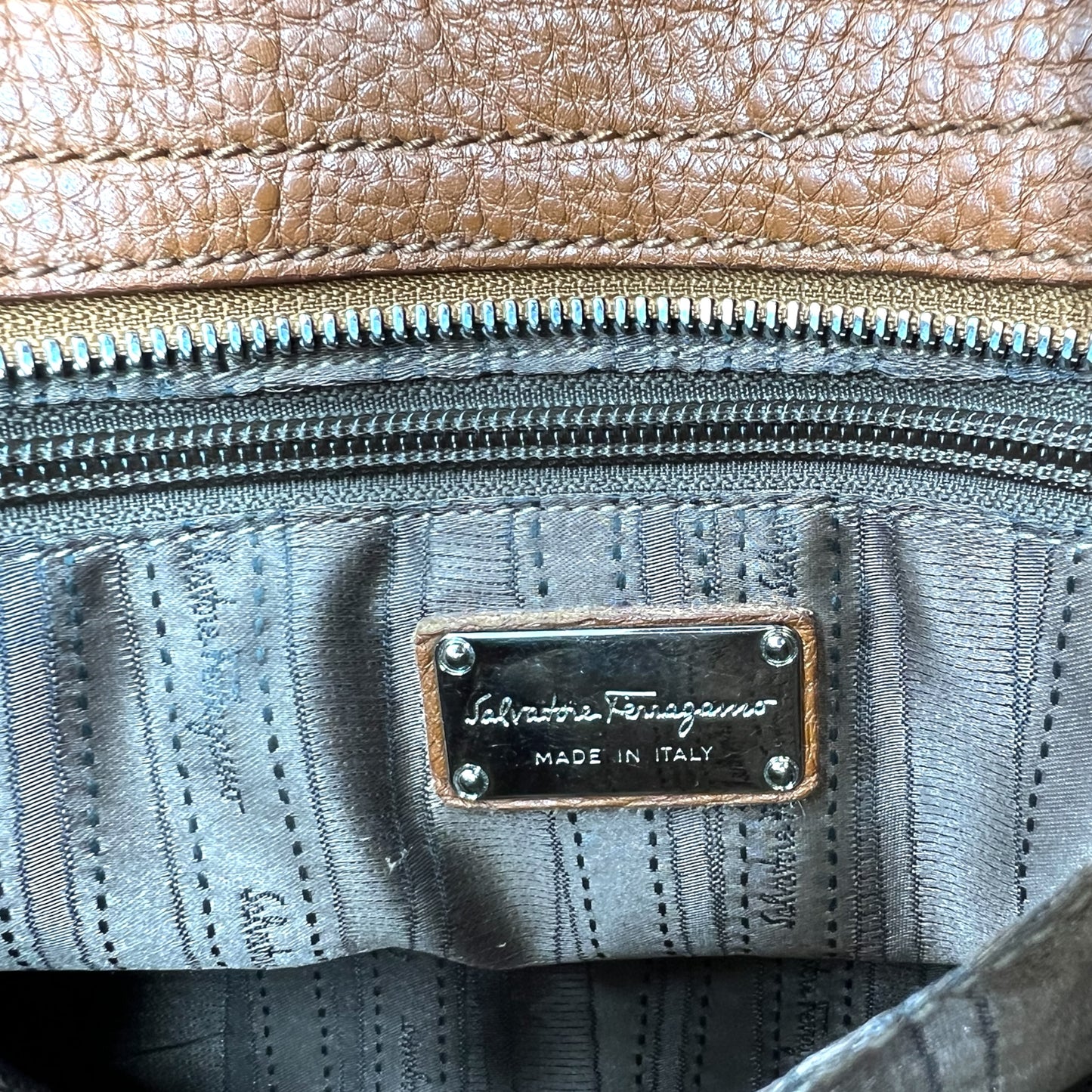 Salvatore Ferragamo Sofia Leather Handbag