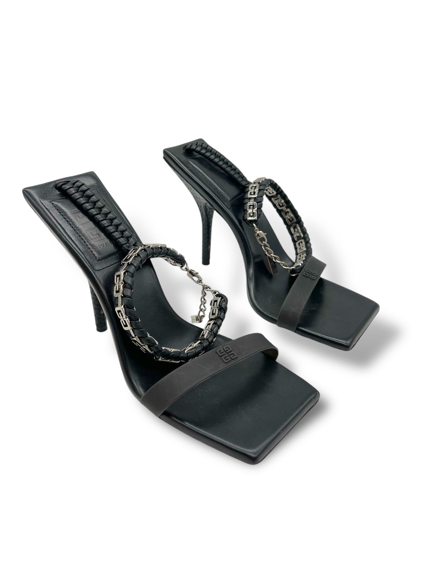 Givenchy Embellished Woven Chain Sandals