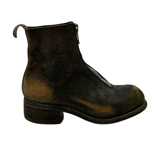 Guidi PL1 Reverse Leather Front Zip Boots