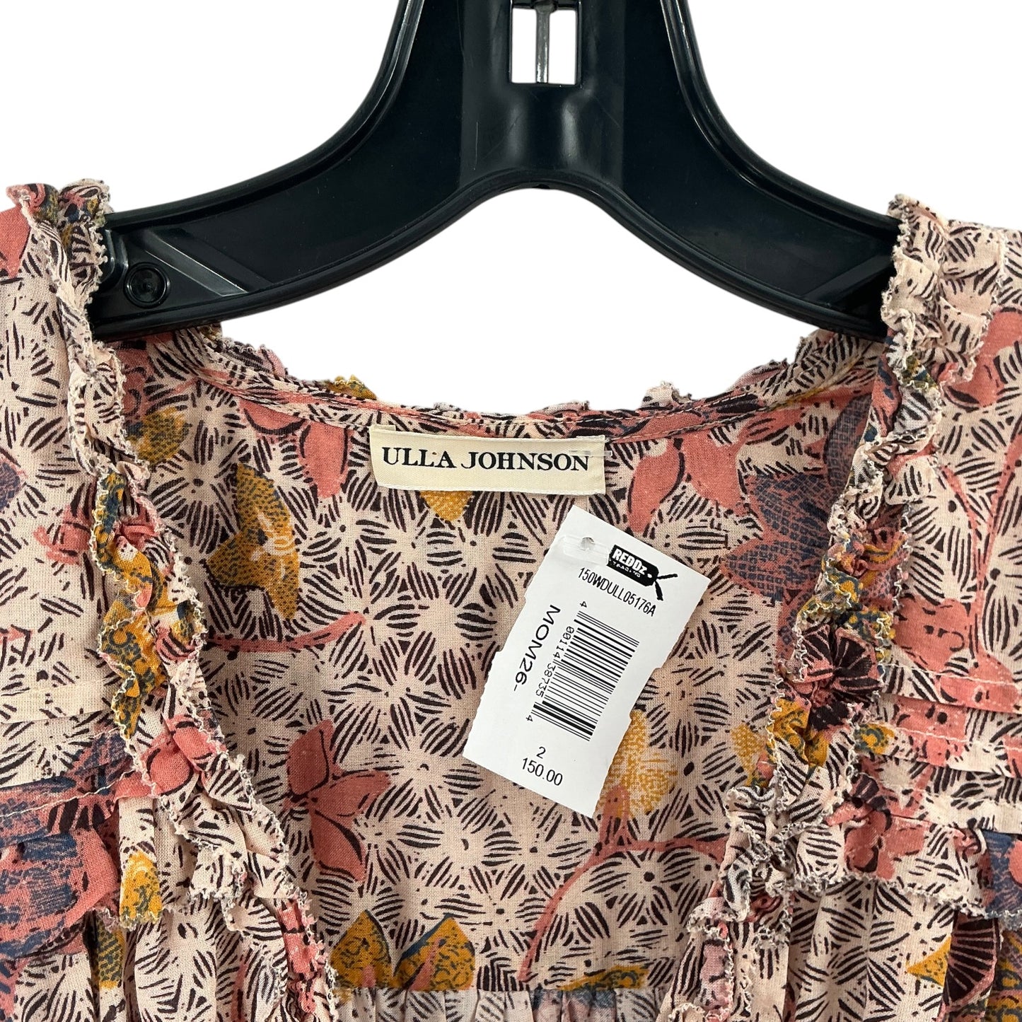 Ulla Johnson Julie Floral Puff-Sleeve Mini Dress