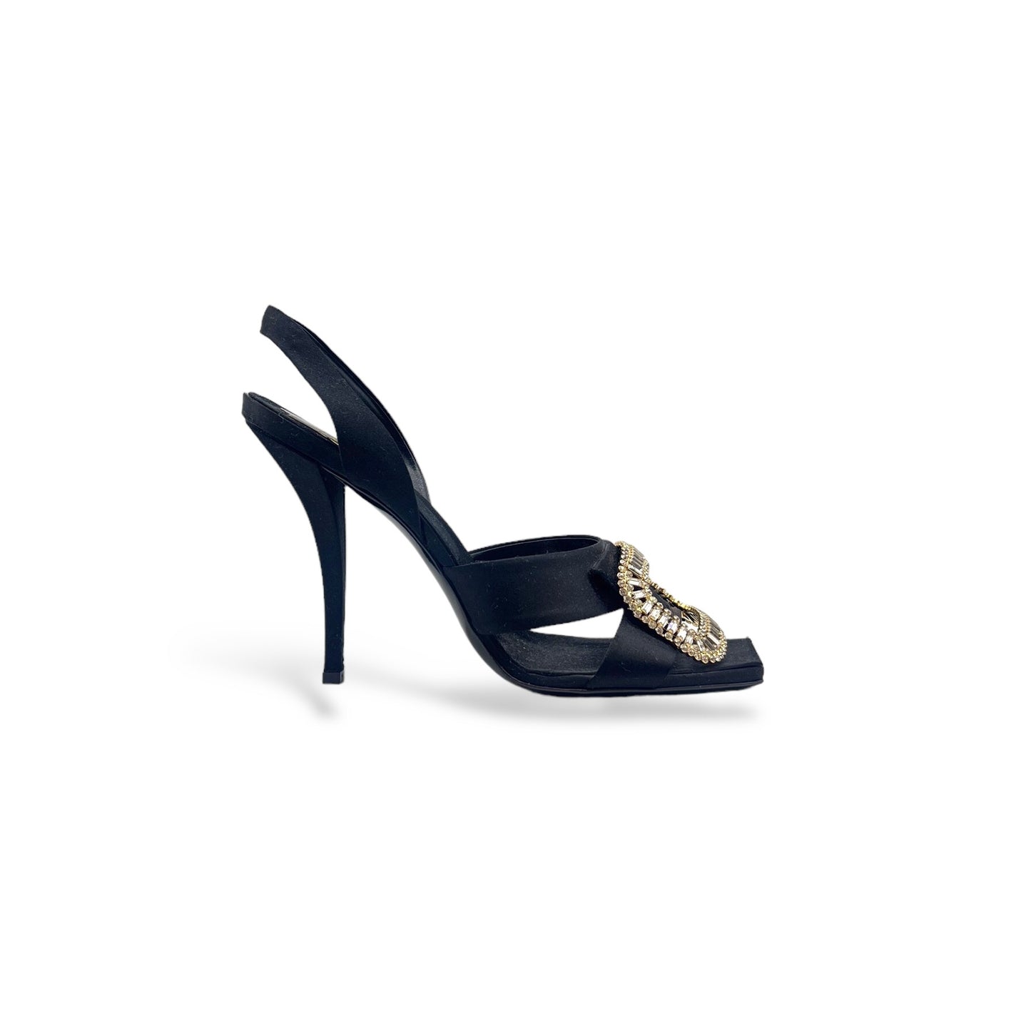 Roger Vivier Crystal Satin Heels