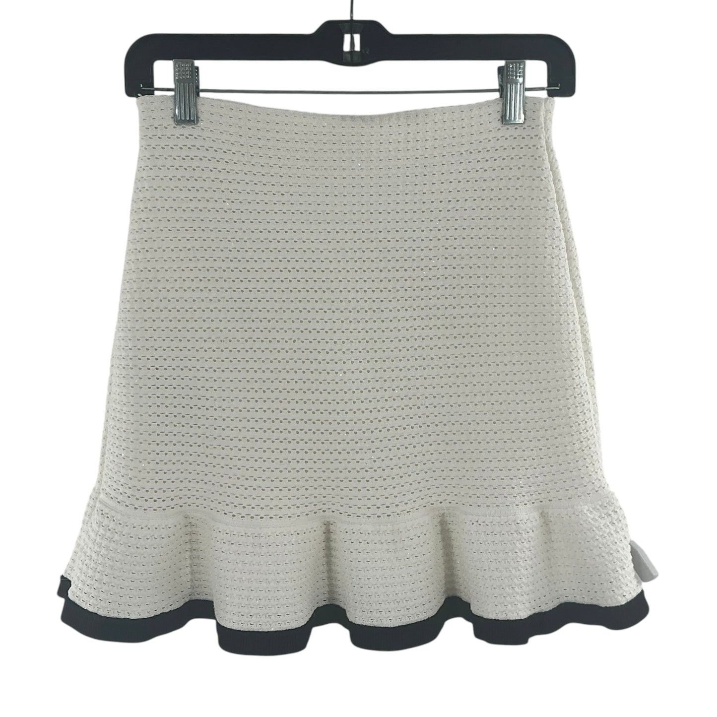 Self-Portrait Sequin-Embellished Crocheted Mini Skirt