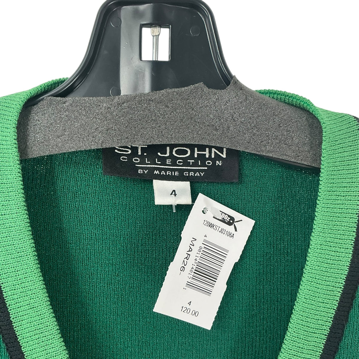 St. John Collection Vintage Green V-Neck Cardigan – Reddz Trading