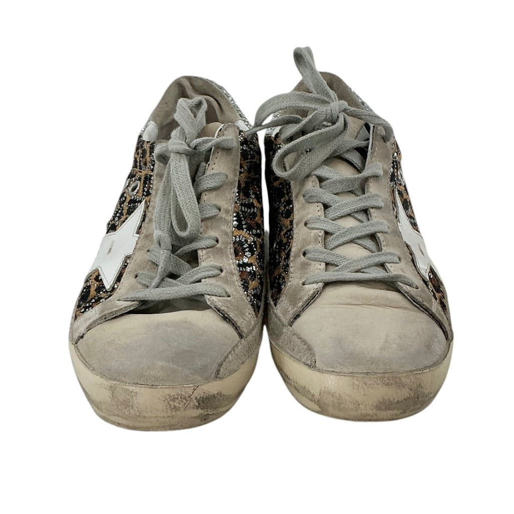 Golden Goose Superstar Leopard Embellished Sneakers