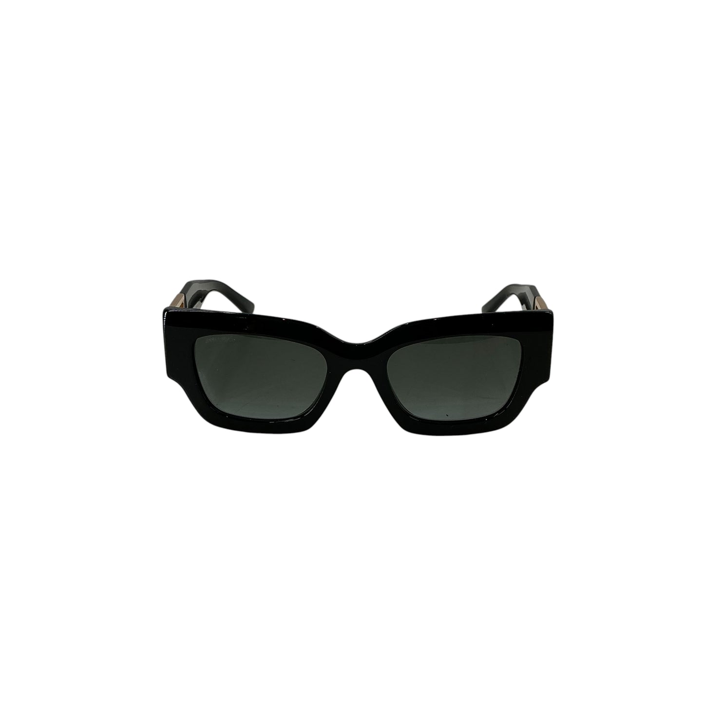 Jimmy Choo NENA/S Black & Gold Rectangular Sunglasses