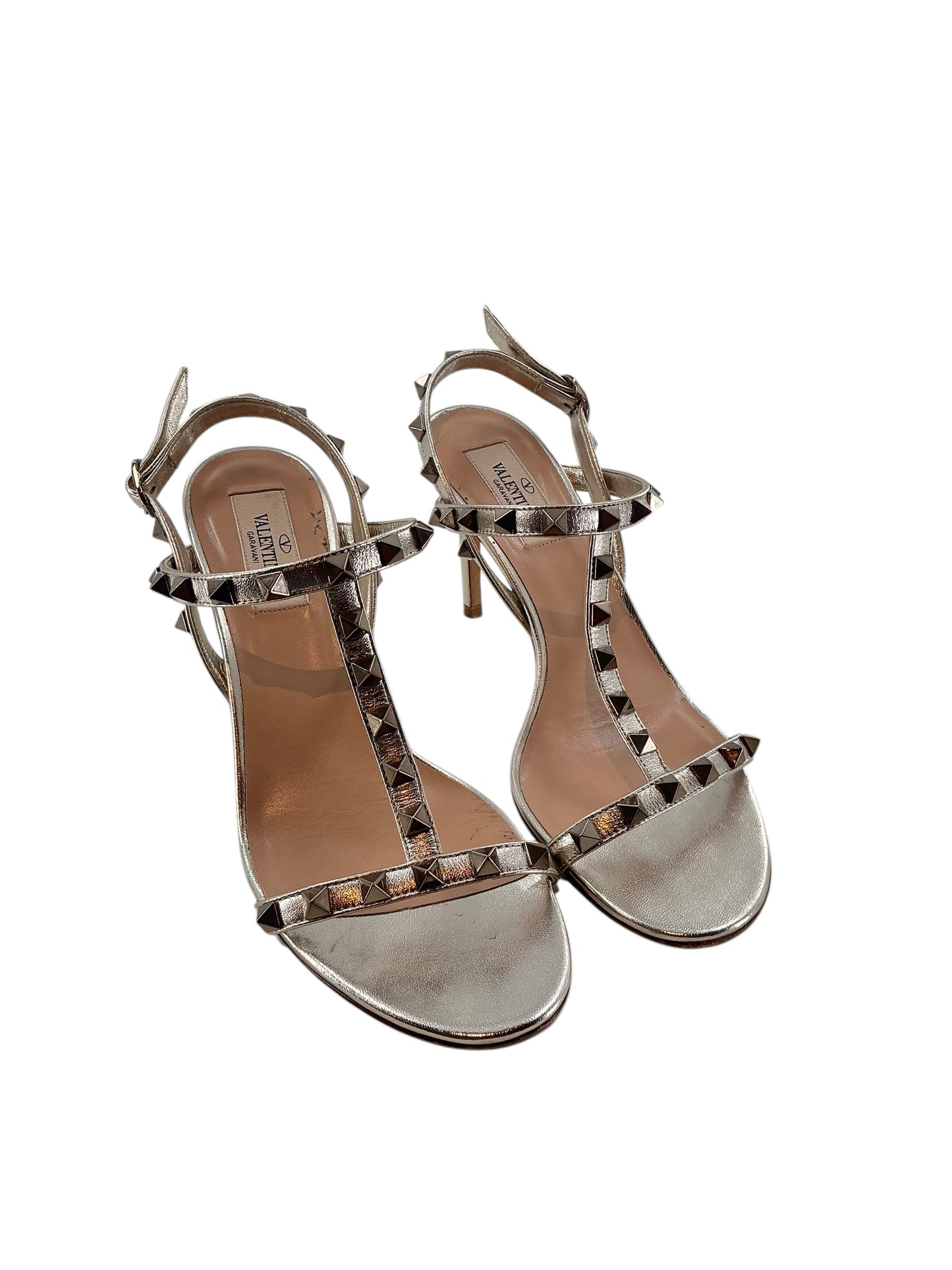 Valentino Rockstud T-Strap Sandals