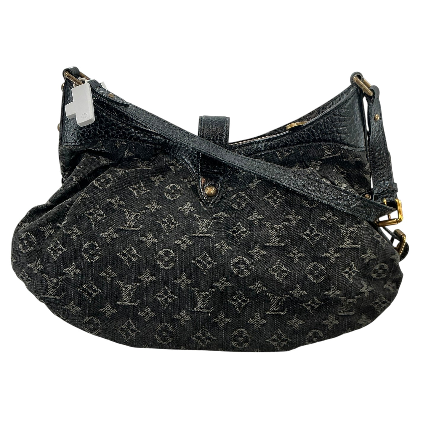 Louis Vuitton Noir Monogram Denim Shoulder Bag