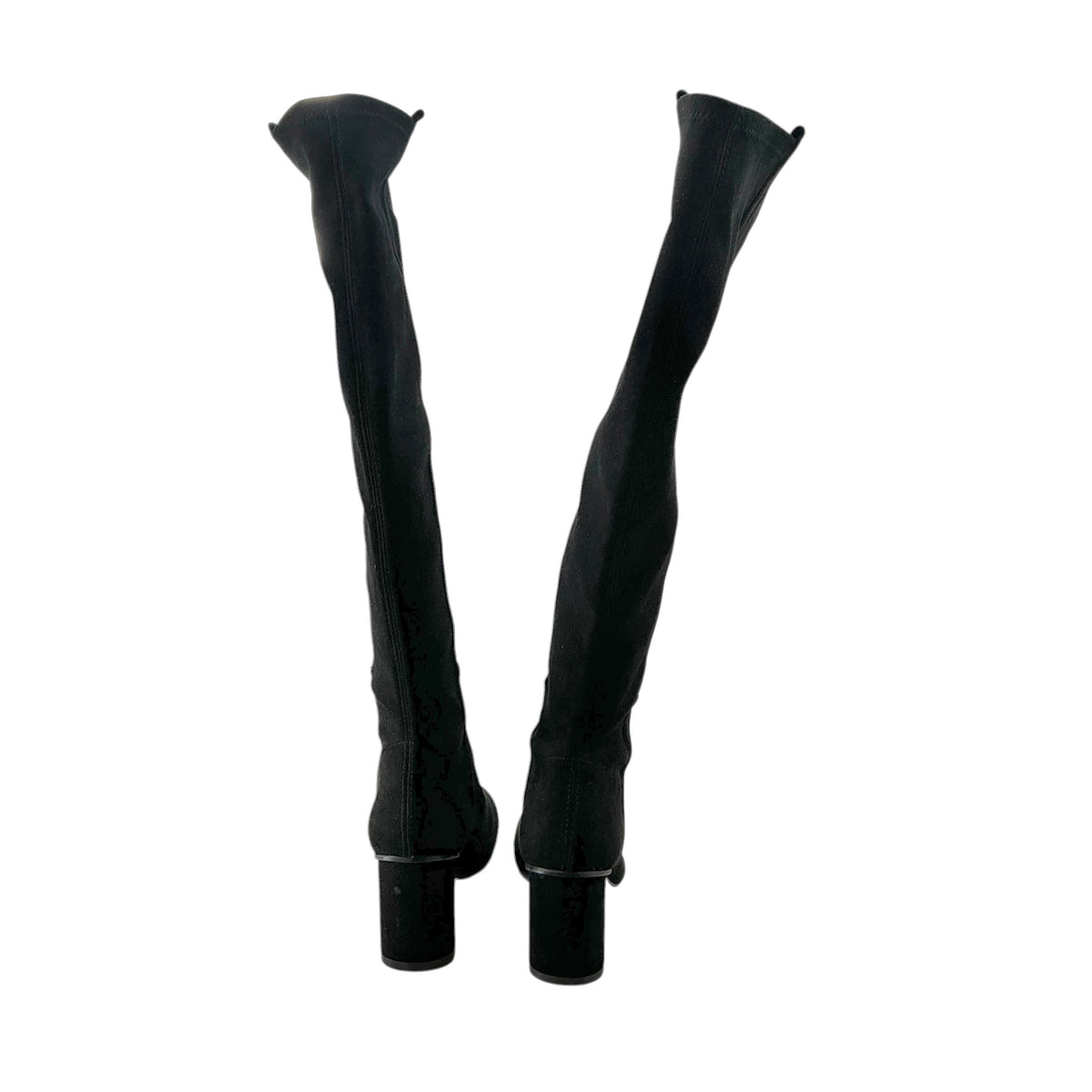 Stuart Weitzman Eloise 75 Black Suede Tall Boots