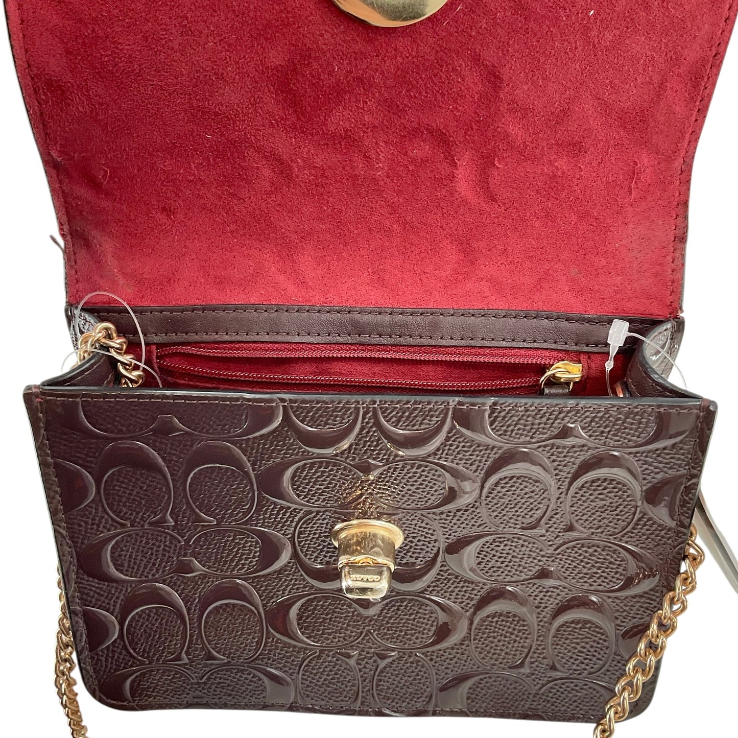 Coach Bowery Crossbody Bag in Signature Debossed Patent Leather